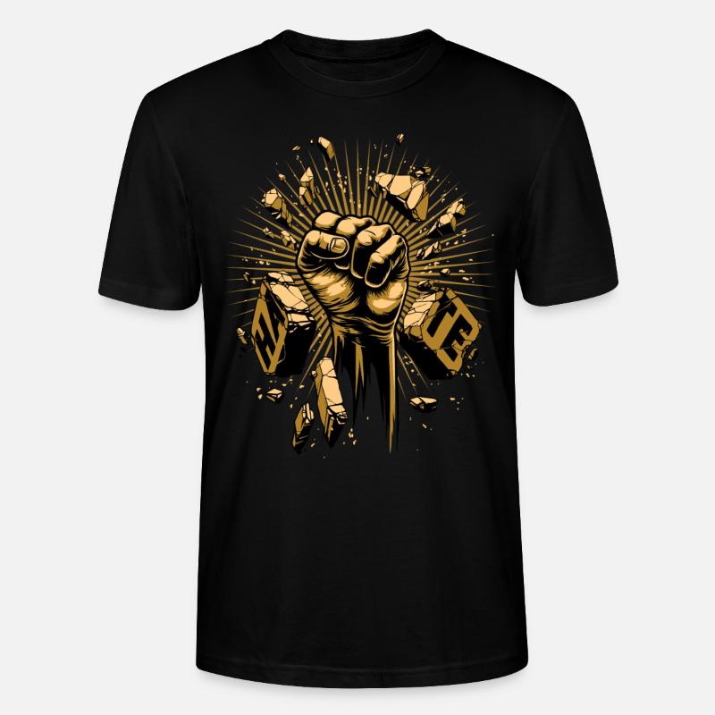 Bekämpfe den Hass - Stanley/Stella Unisex Bio-T-Shirt CRAFTER - Schwarz