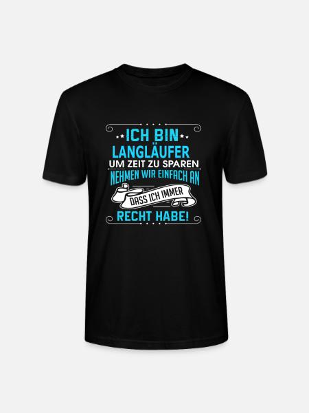 LANGLÄUFER - Stanley/Stella Unisex Bio-T-Shirt CRAFTER - Schwarz