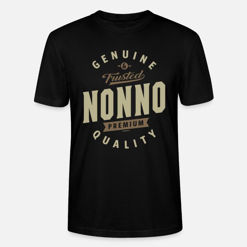 Nonno Genuine - T-shirt bio CRAFTER Stanley Stella Unisexe - noir