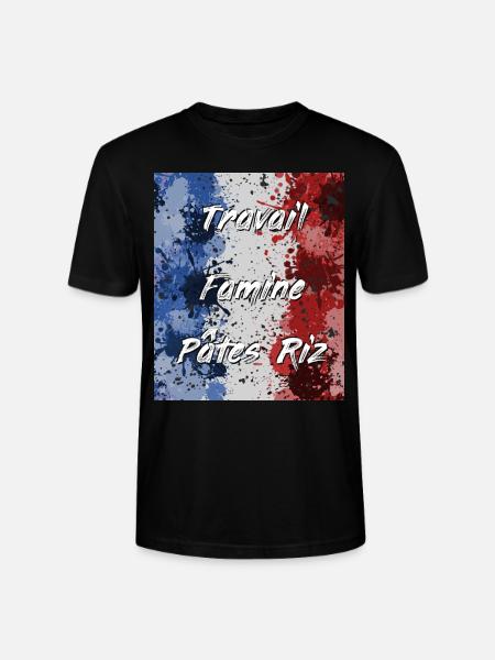 Travail Famine Pâtes Riz - T-shirt bio CRAFTER Stanley Stella Unisexe - noir