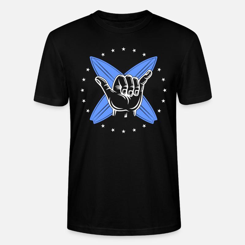 Surf surfeur surfeur - T-shirt bio CRAFTER Stanley Stella Unisexe - noir