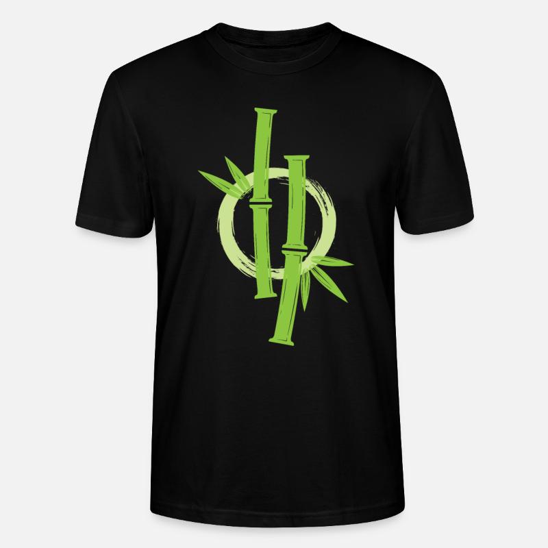 Cercle japonais Enso en bambou - T-shirt bio CRAFTER Stanley Stella Unisexe - noir
