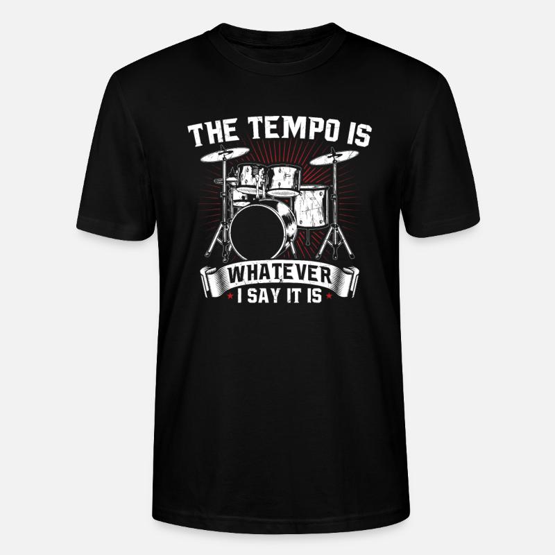 Drummer - Stanley/Stella Unisex Bio-T-Shirt CRAFTER - Schwarz