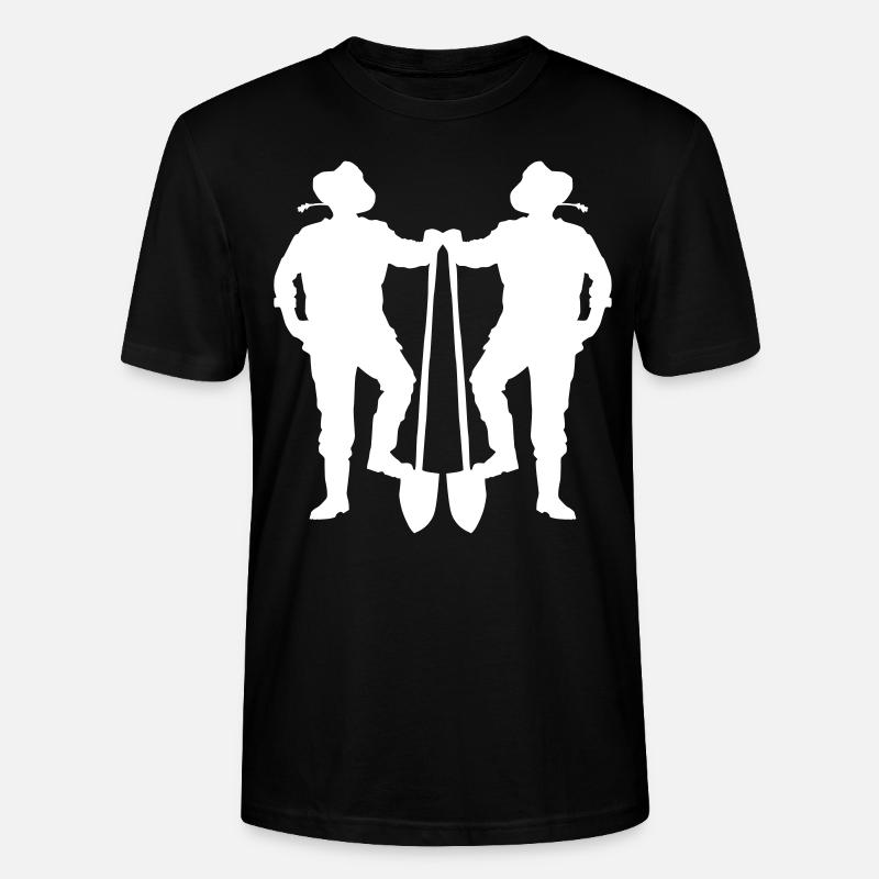 farmer silhouette bauer - T-shirt bio CRAFTER Stanley Stella Unisexe - noir