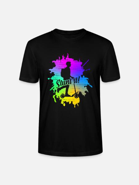 Stunt Scooter vintage retro Stunt It Gifts - Stanley/Stella CRAFTER Unisex Organic T-Shirt - black