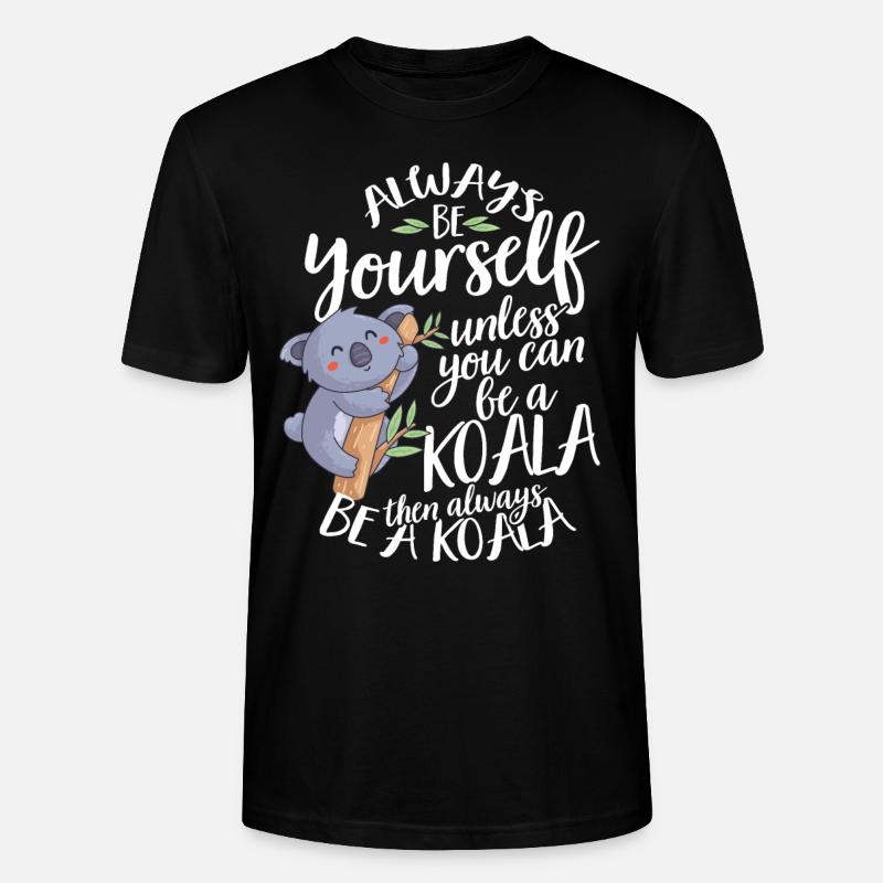 Koala - Stanley/Stella Unisex Bio-T-Shirt CRAFTER - Schwarz
