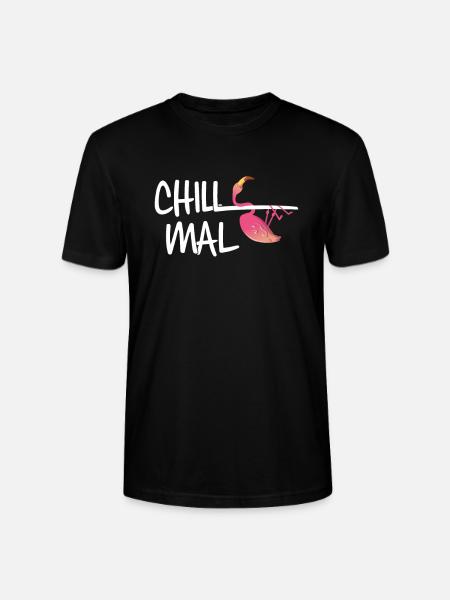 Chill Mal Flamingo - T-shirt bio CRAFTER Stanley Stella Unisexe - noir