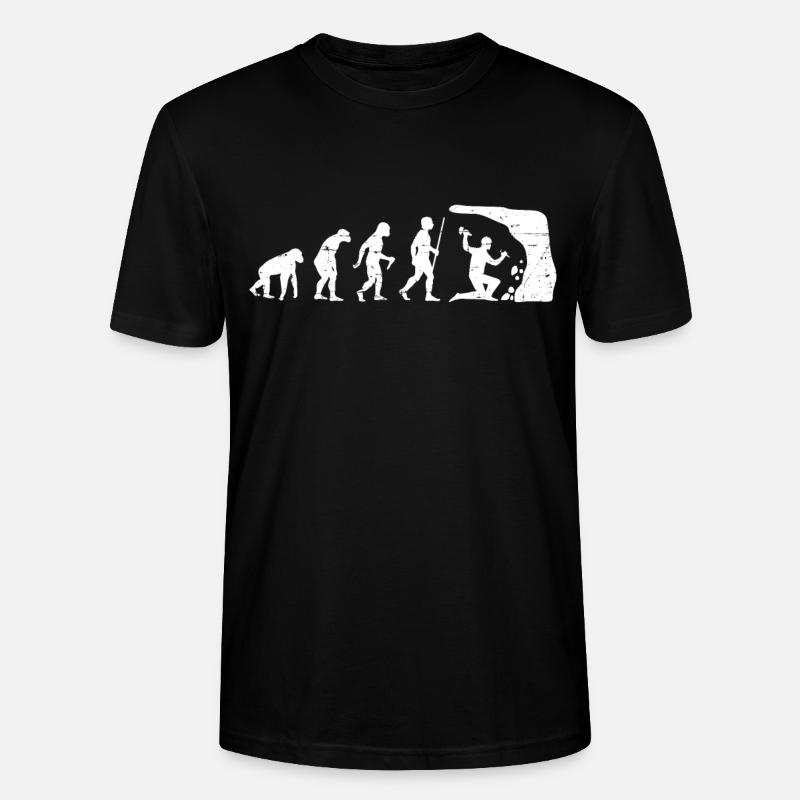 Evolution Geologist Geologist Miner - Stanley/Stella CRAFTER Unisex Organic T-Shirt - black