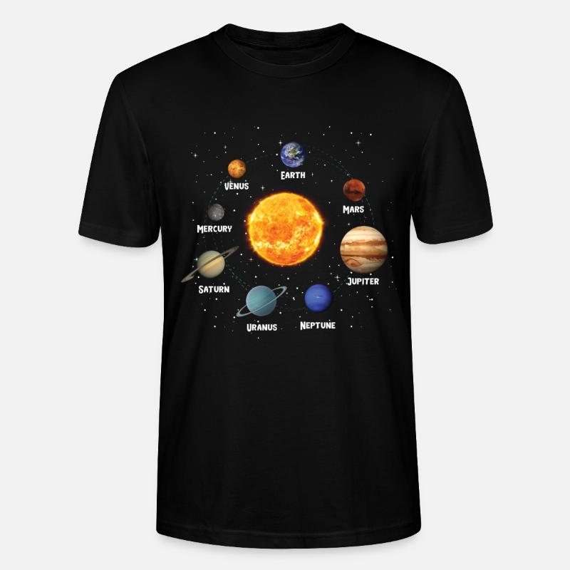 Sonnensystem Planeten Solar System Planets - Stanley/Stella Unisex Bio-T-Shirt CRAFTER - Schwarz