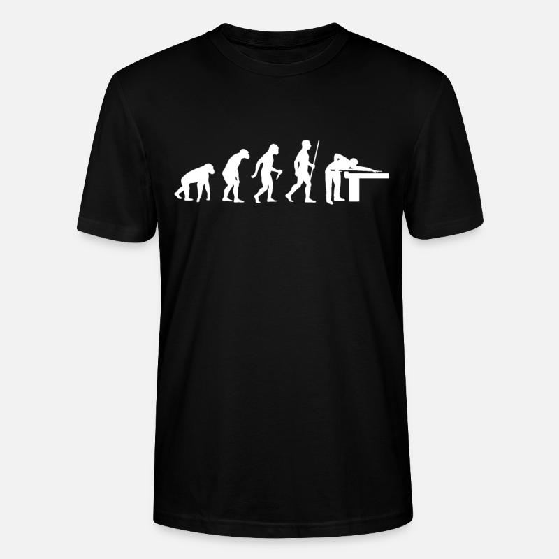 Billiard Evolution Billiard Player Snooker - Stanley/Stella Unisex Bio-T-Shirt CRAFTER - Schwarz
