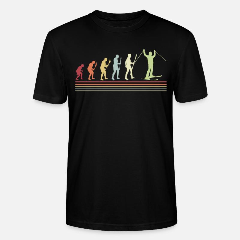 Ski Evolution Skis Hiver - T-shirt bio CRAFTER Stanley Stella Unisexe - noir