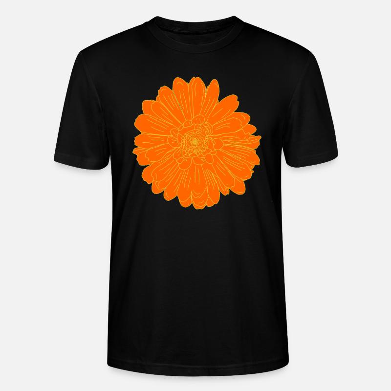 Blüte Orange Classic - Stanley/Stella Unisex Bio-T-Shirt CRAFTER - Schwarz