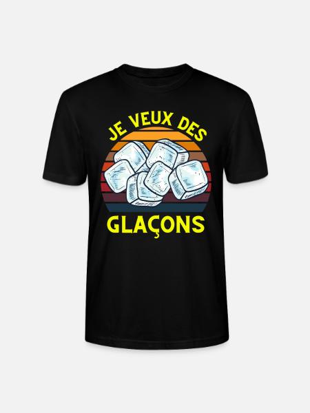 Je veux des glaçons - T-shirt bio CRAFTER Stanley Stella Unisexe - noir
