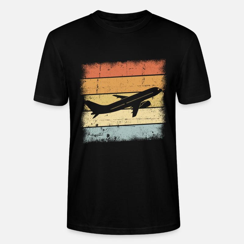 Pilot Geschenk - Stanley/Stella Unisex Bio-T-Shirt CRAFTER - Schwarz