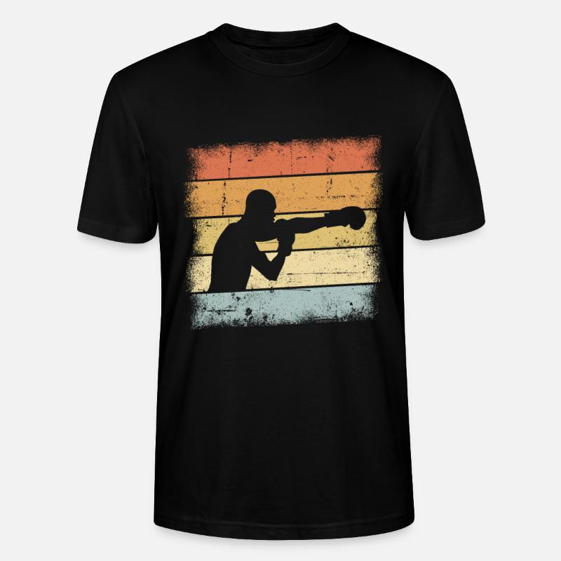 Boxer Retro - Stanley/Stella Unisex Bio-T-Shirt CRAFTER - Schwarz