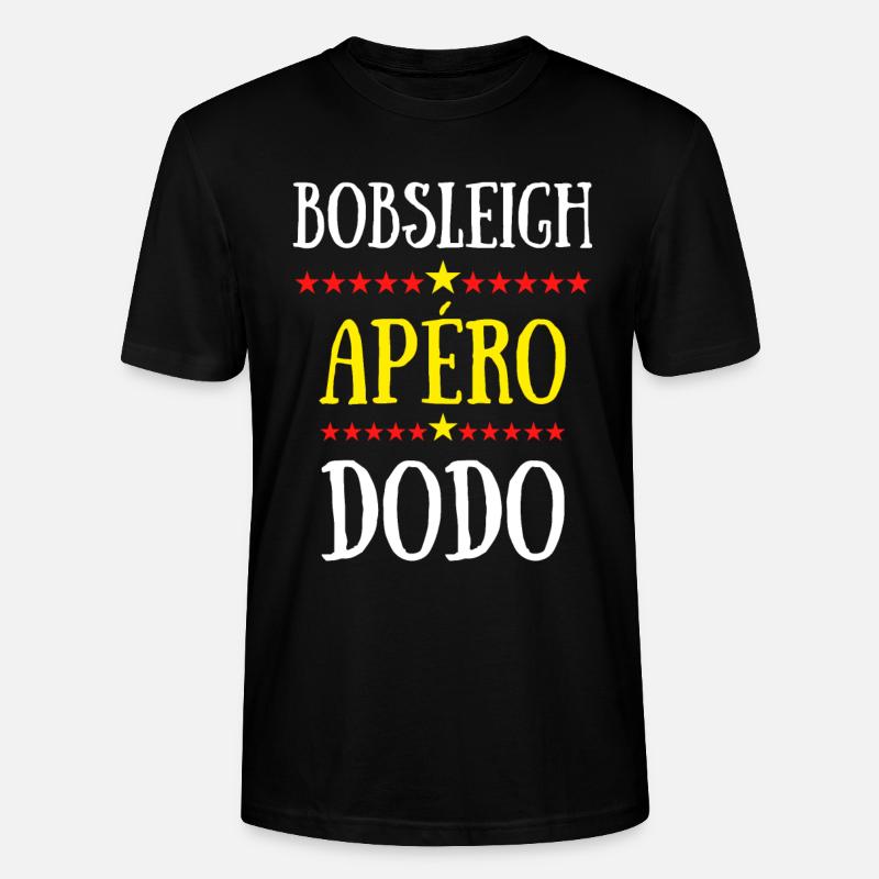 bobsleigh apéro dodo - T-shirt bio CRAFTER Stanley Stella Unisexe - noir