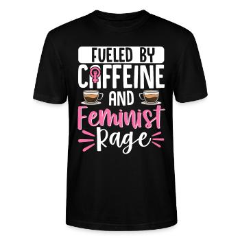 Feminist Womens Rights Female - Stanley/Stella Unisex Bio-T-Shirt CRAFTER - Schwarz - Vorne - Alina (178cm) & Michal (187cm)