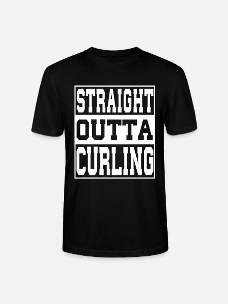 Curling saying funny - Stanley/Stella CRAFTER Unisex Organic T-Shirt - black
