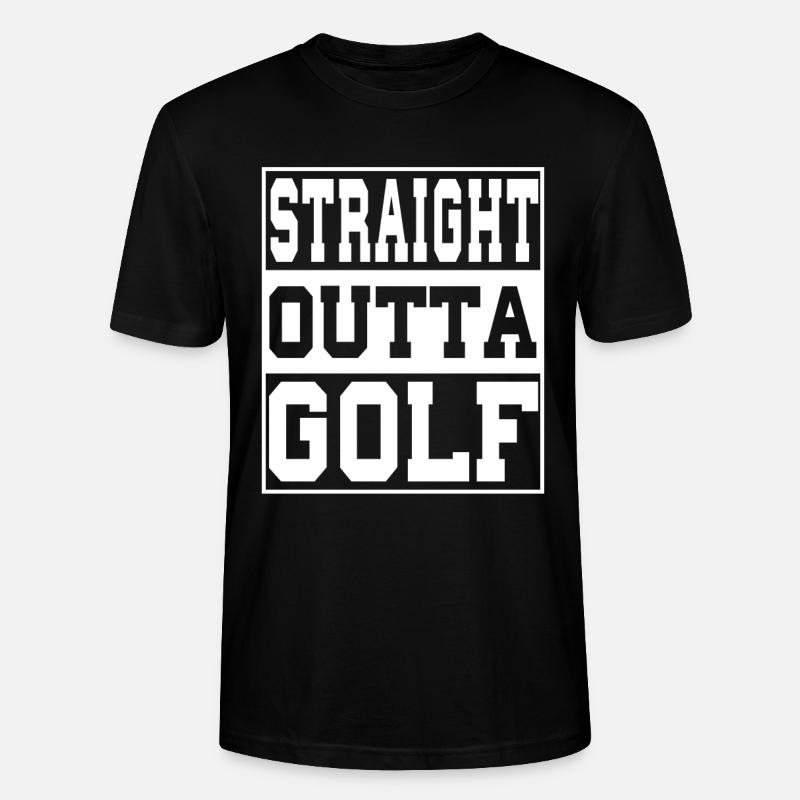 Le golf dit drôle - T-shirt bio CRAFTER Stanley Stella Unisexe - noir
