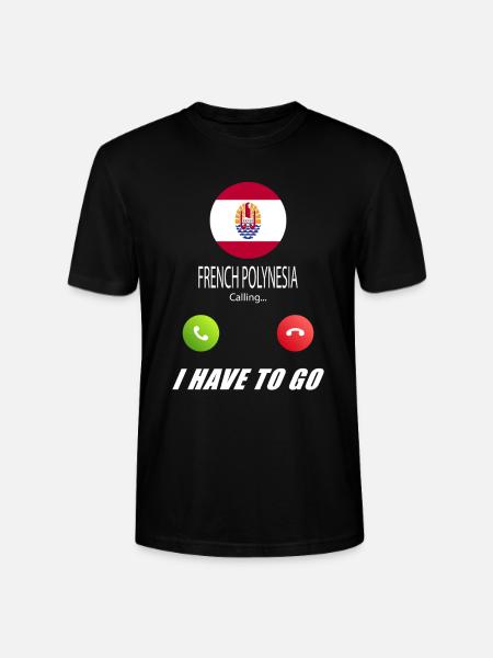 French Polynesia calls lusiger flags - Stanley/Stella CRAFTER Unisex Organic T-Shirt - black