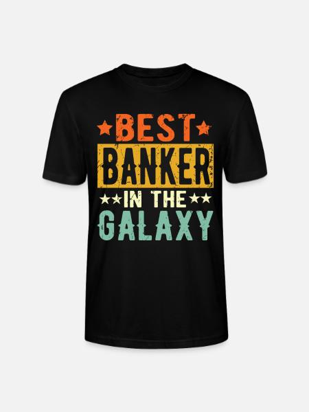 Best Banker ever Banker Gift - Stanley/Stella CRAFTER Unisex Organic T-Shirt - black