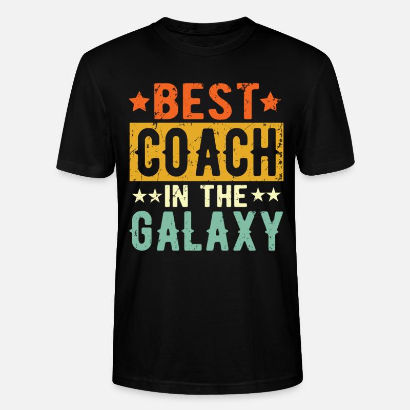 Best Coach ever Coach Geschenk - Stanley/Stella Unisex Bio-T-Shirt CRAFTER - Schwarz