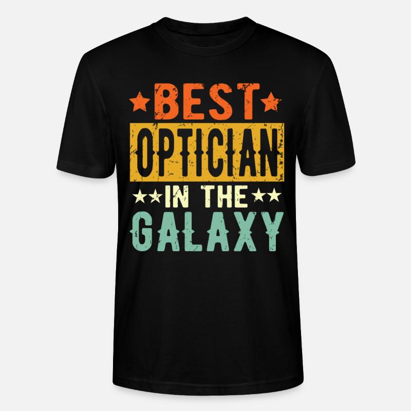 Best Optiker ever Optiker Geschenk - Stanley/Stella Unisex Bio-T-Shirt CRAFTER - Schwarz