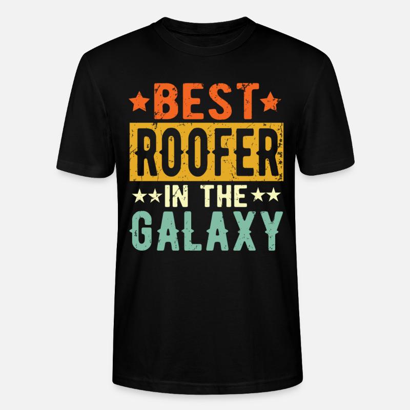 Best Dachdecker ever Dachdecker Geschenk - Stanley/Stella Unisex Bio-T-Shirt CRAFTER - Schwarz