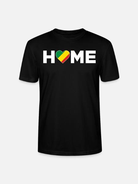 Kongon kotimaa Kongon lippu Kongon rakkaus - Stanley/Stella CRAFTER unisex luomu-t-paita - musta