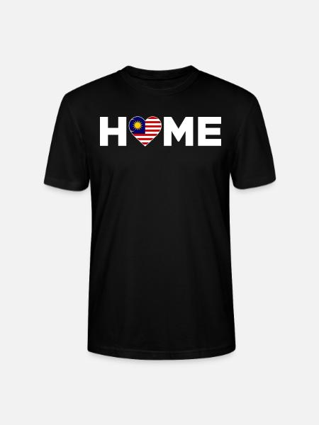 Malaysia Home Malaysia Flag - Stanley/Stella CRAFTER Unisex Organic T-Shirt - black