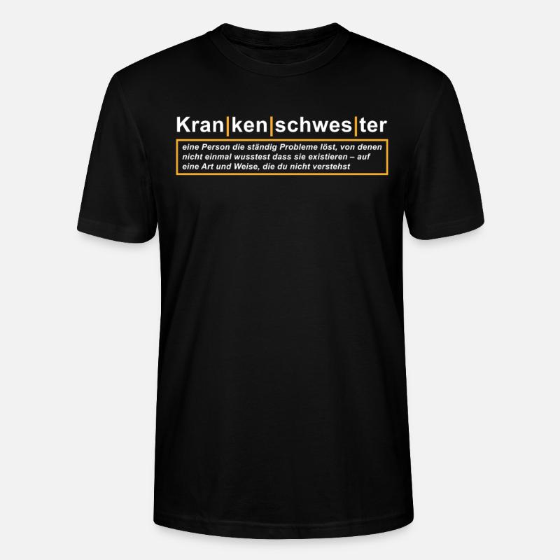 Krankenschwester Definition - Stanley/Stella Unisex Bio-T-Shirt CRAFTER - Schwarz