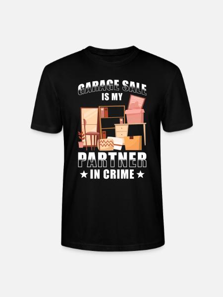 Garage sale slogan - Stanley/Stella CRAFTER Unisex Organic T-Shirt - black