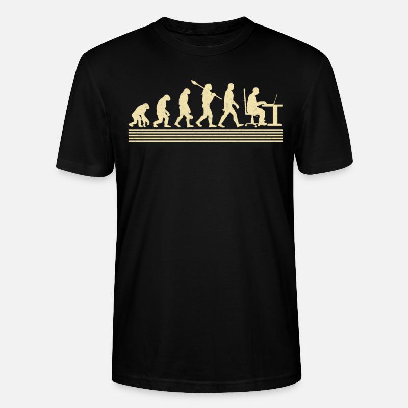 Software-entwickler-evolution - Stanley/Stella Unisex Bio-T-Shirt CRAFTER - Schwarz
