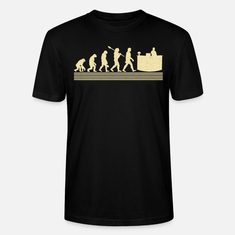 Évolution des réceptionnistes - T-shirt bio CRAFTER Stanley Stella Unisexe - noir