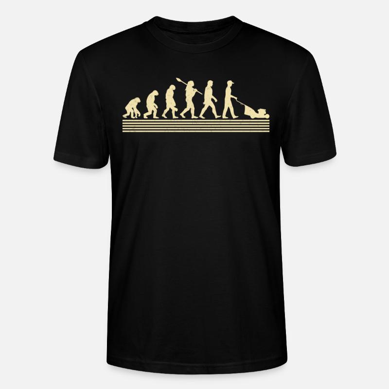 Évolution du jardinier - T-shirt bio CRAFTER Stanley Stella Unisexe - noir