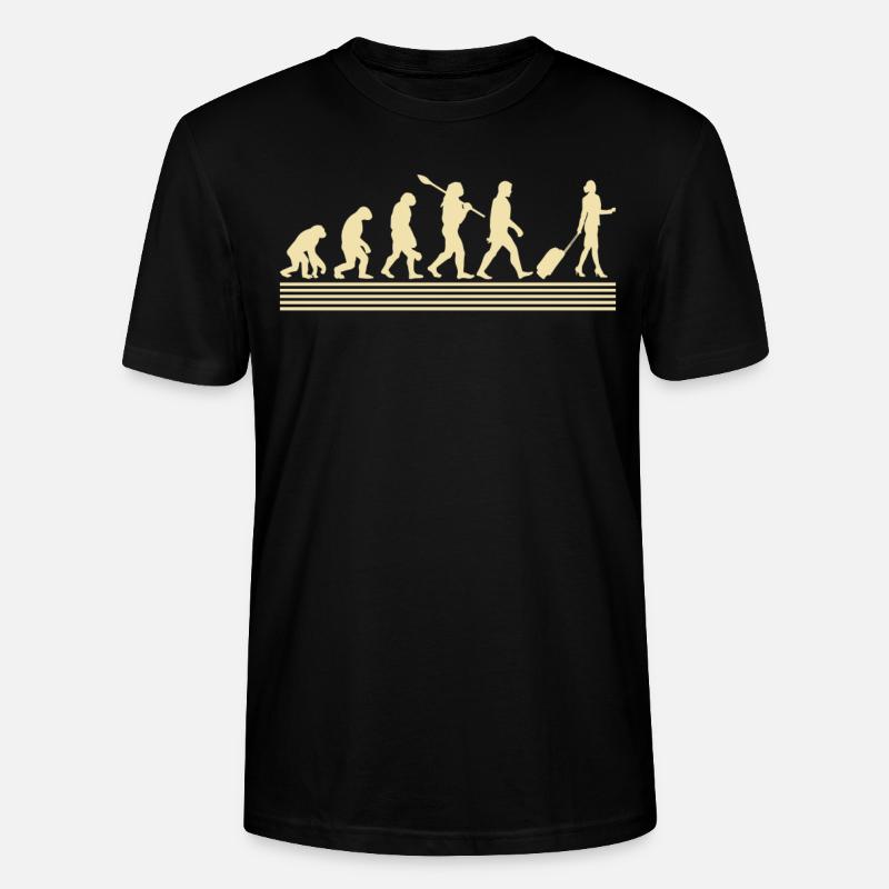 Stewardesses evolution - Stanley/Stella CRAFTER Unisex Organic T-Shirt - black