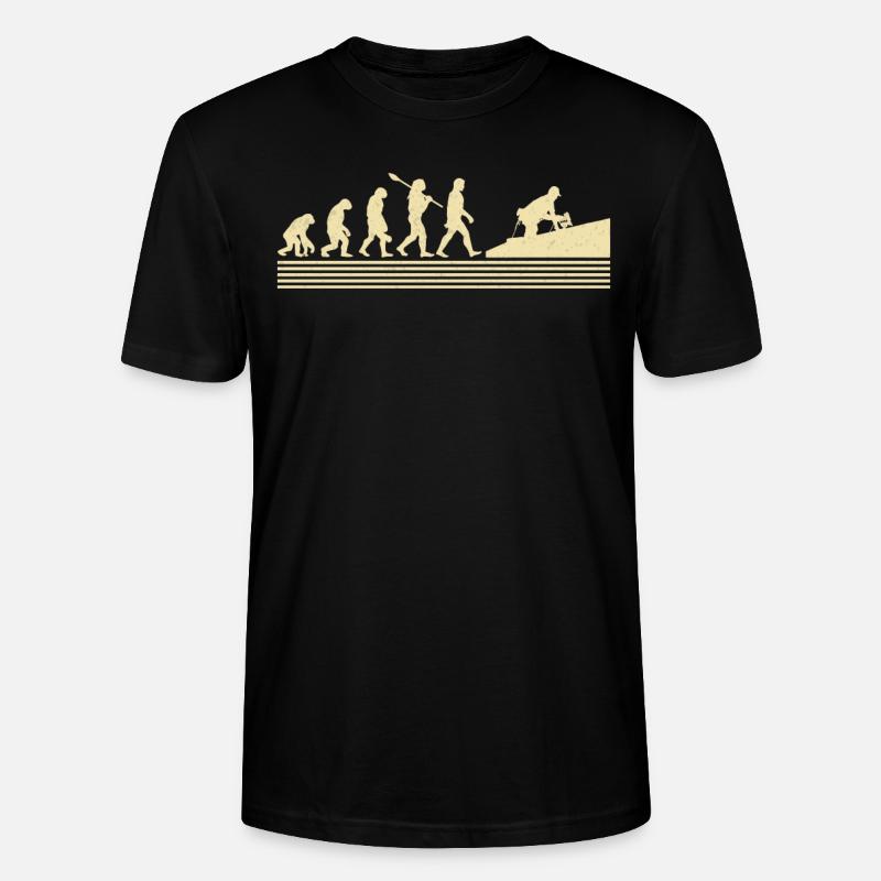 Dachdecker Evolution - Stanley/Stella Unisex Bio-T-Shirt CRAFTER - Schwarz