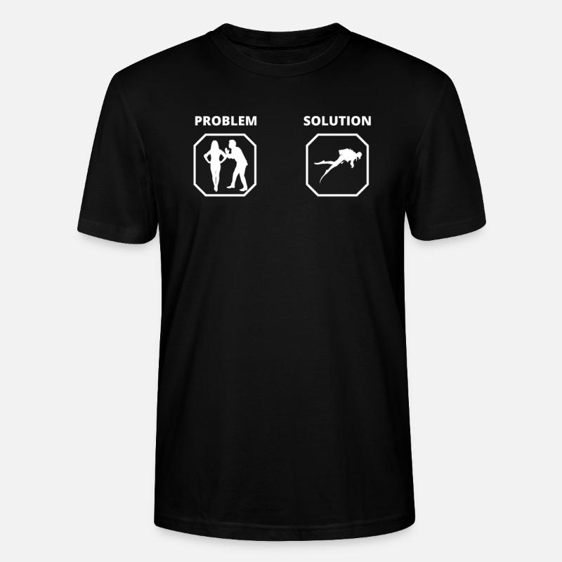 PROBLEM SOLUTION plongée - T-shirt bio CRAFTER Stanley Stella Unisexe - noir