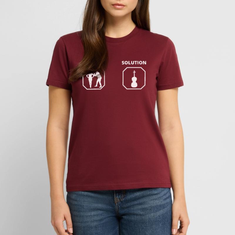 PROBLEM SOLUTION violon T-shirt bio CRAFTER Stanley Stella Unisexe
