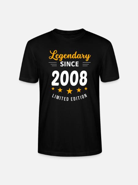 Legendary since 2008 - Stanley/Stella CRAFTER Unisex Organic T-Shirt - black
