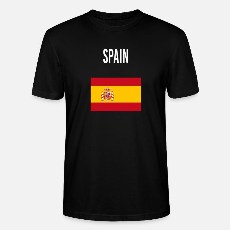 Espagne FLAG - T-shirt bio CRAFTER Stanley Stella Unisexe - noir