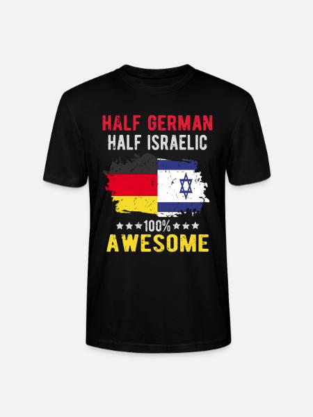 Half German Half Isreali - Stanley/Stella CRAFTER Unisex Organic T-Shirt - black