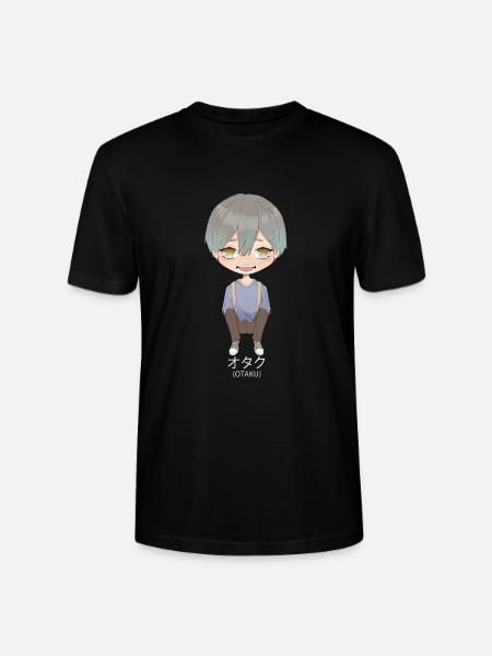 Otaku Anime Boy - Stanley/Stella CRAFTER Unisex Organic T-Shirt - black