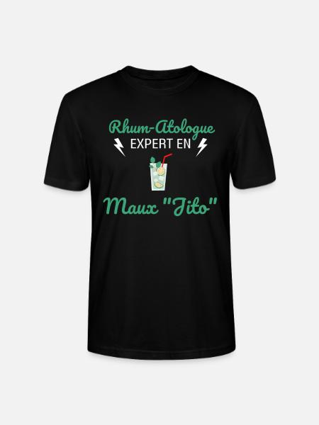 Rhum-Atologue - T-shirt bio CRAFTER Stanley Stella Unisexe - noir