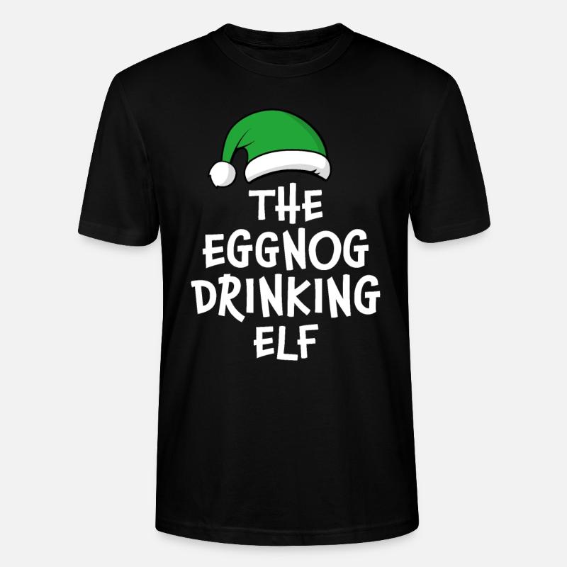Der Eierlikör Trinkelfe - Stanley/Stella Unisex Bio-T-Shirt CRAFTER - Schwarz