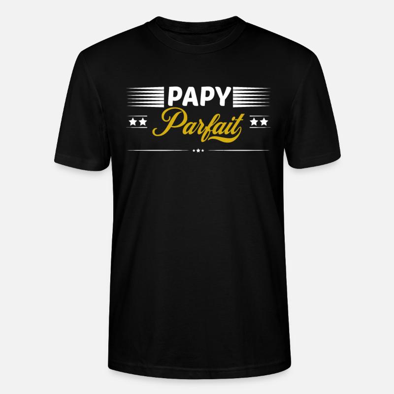 Papy parfait - T-shirt bio CRAFTER Stanley Stella Unisexe - noir