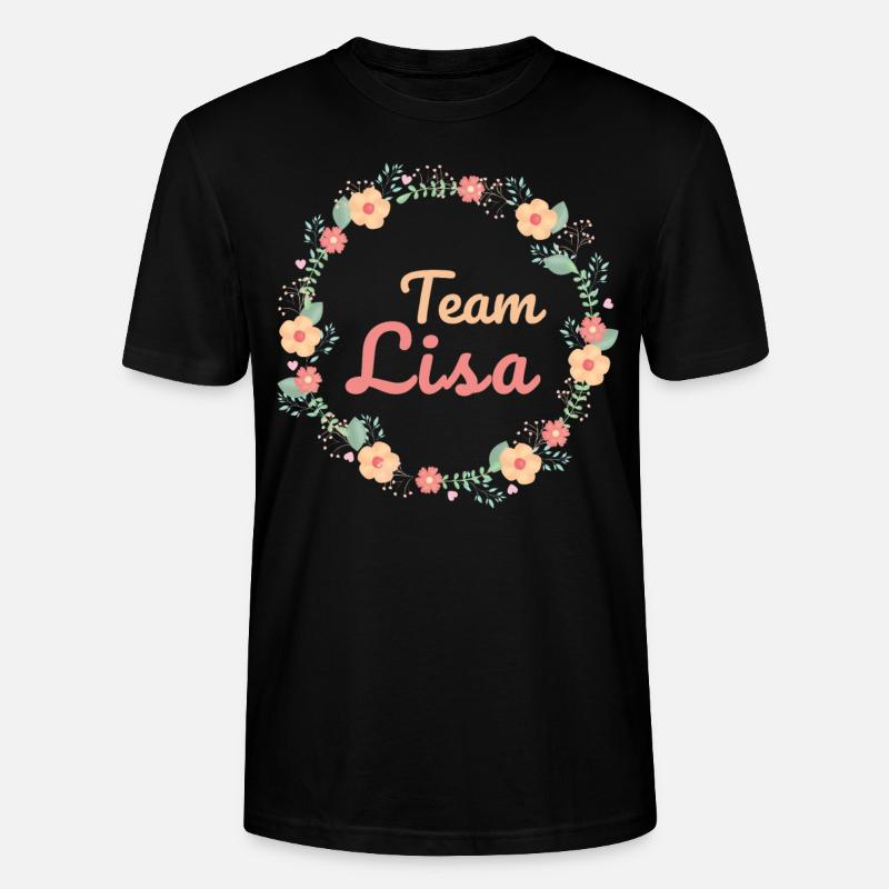Équipe Lisa - Bride JGA - T-shirt bio CRAFTER Stanley Stella Unisexe - noir