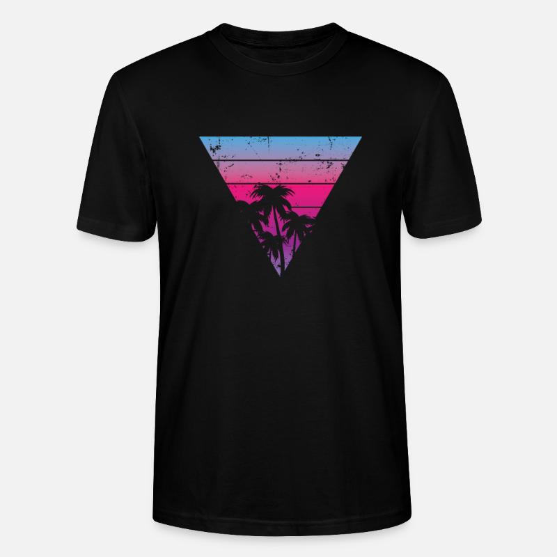 Palm Coconut Holidays Beach - T-shirt bio CRAFTER Stanley Stella Unisexe - noir