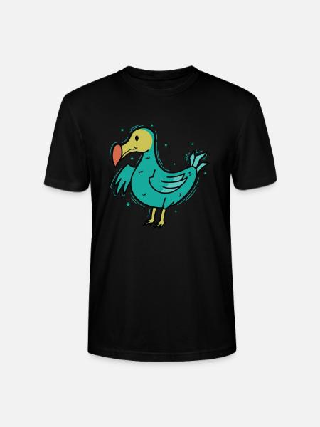 cute dodo bird from Mauritius - Stanley/Stella CRAFTER Unisex Organic T-Shirt - black