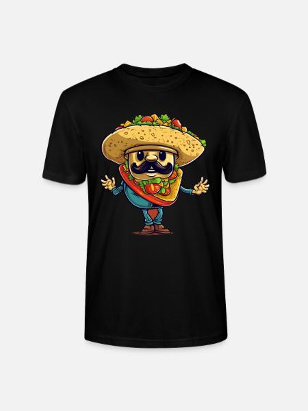 Taco Man - Stanley/Stella CRAFTER Unisex Organic T-Shirt - black